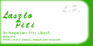 laszlo piti business card
